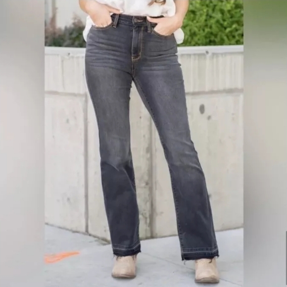 Judy Blue Denim - Judy Blue Ashland High Rise Slim Bootcut Black Wash Jeans Size 9/29